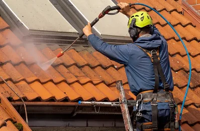 Démoussage et hydrofuge de toiture à Puycelsi